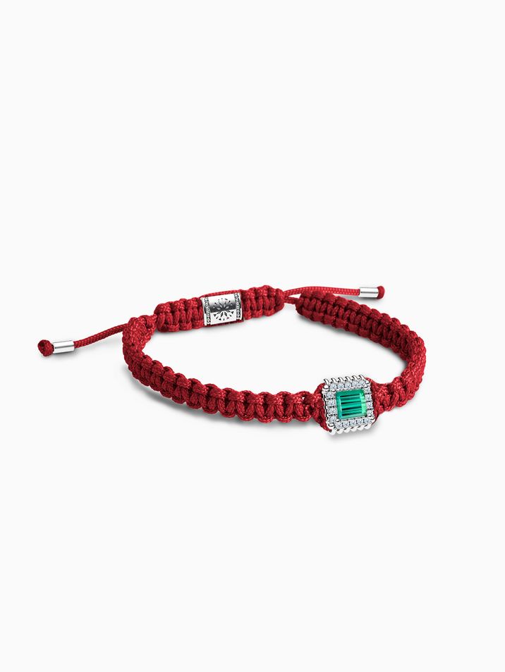 Turmalín, diamanty SI1/E, látka červená