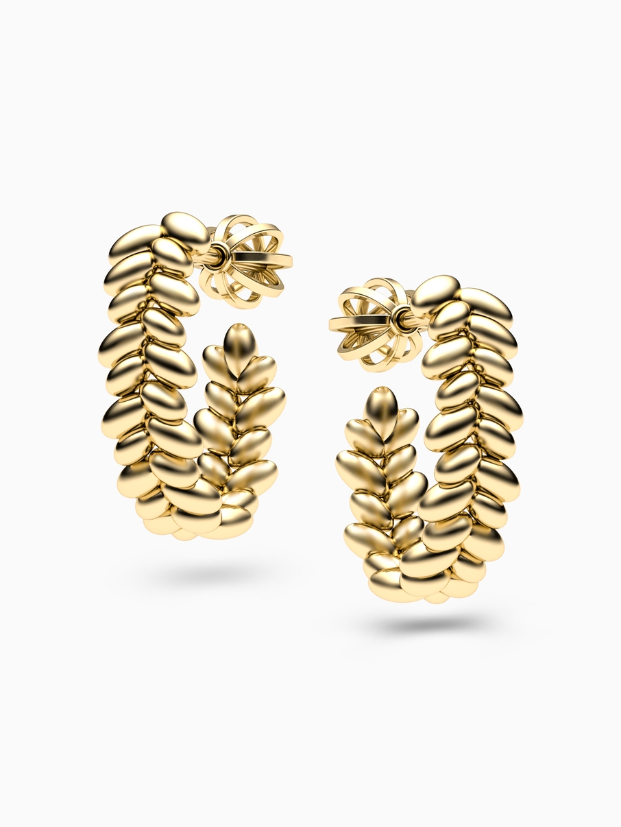 Laurel Leaf earrings
 005