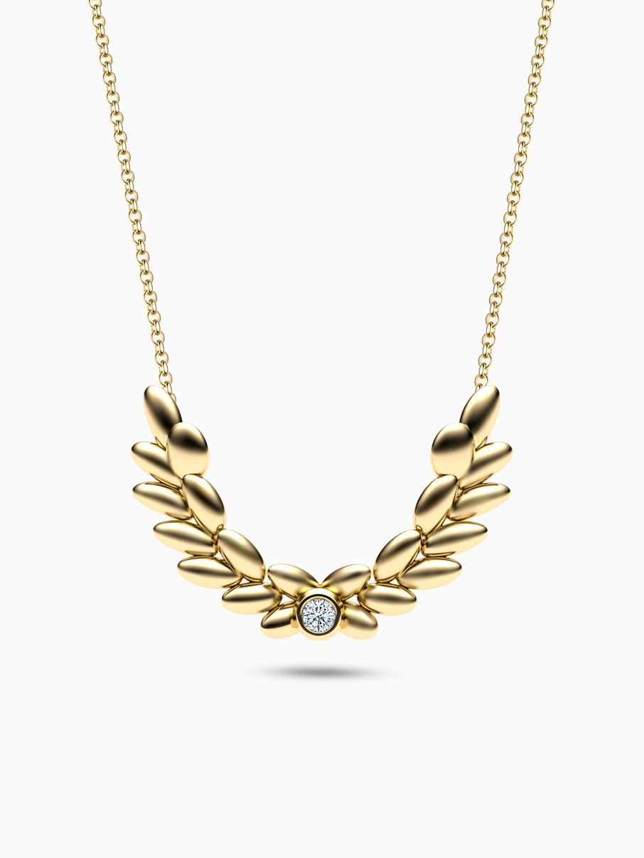 Laurel Leaf necklace
 003