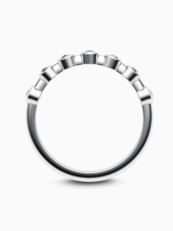 Prsten bílé zlato s přírodními diamanty SI1