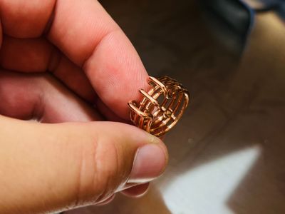 Jednoduchý prsten z červeného zlata