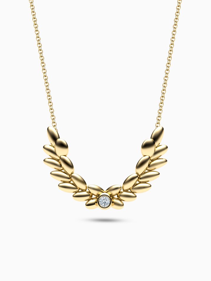 Laurel Leaf necklace
 003