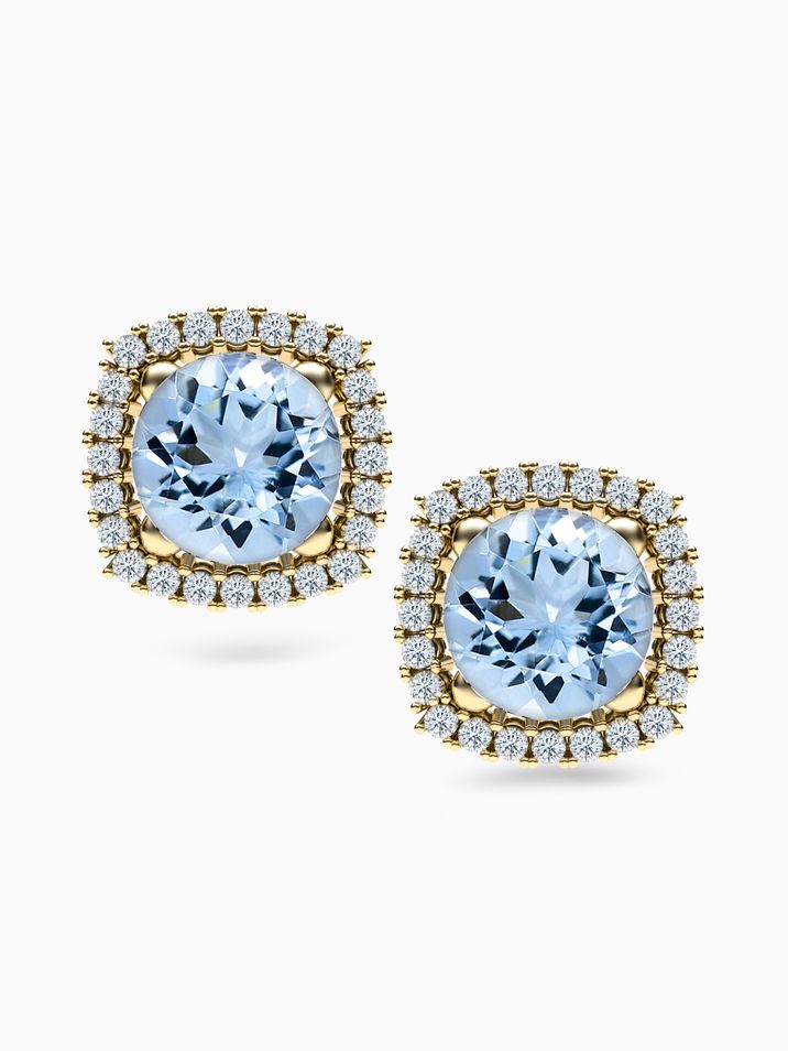 Akvamaríny, diamanty SI1/E