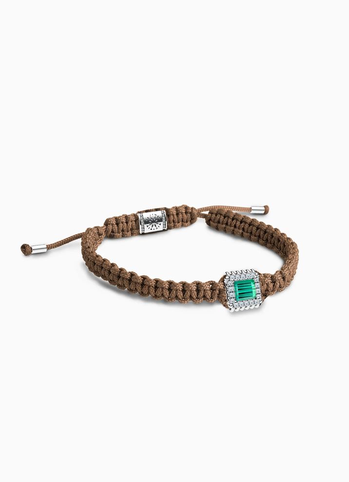 Turmalín, diamanty SI1/E, látka hnědá