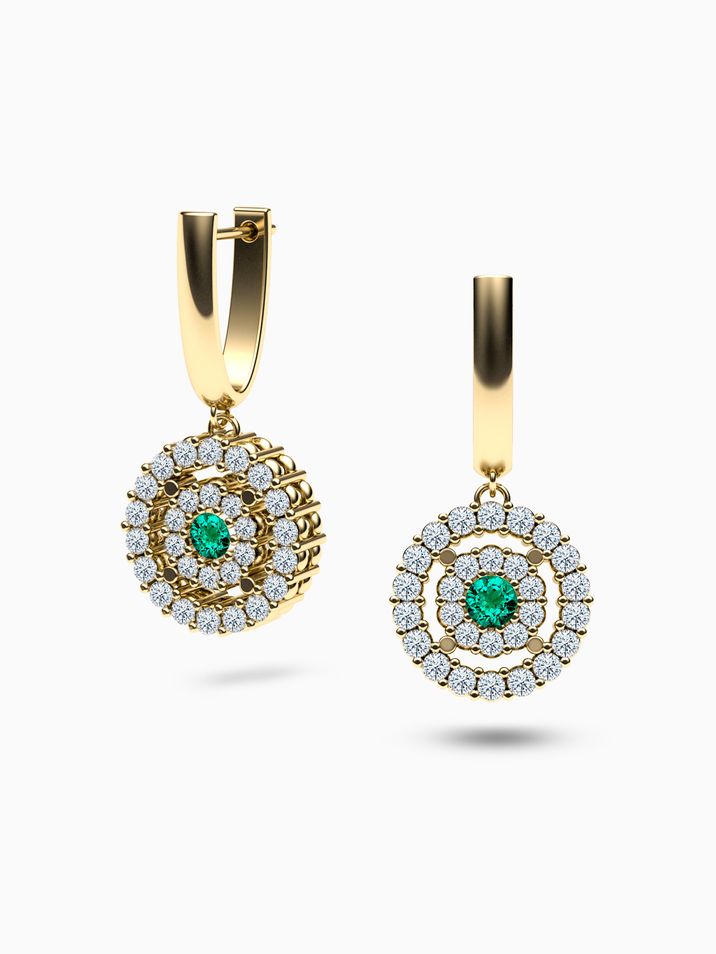 Smaragdy, diamanty SI1/E