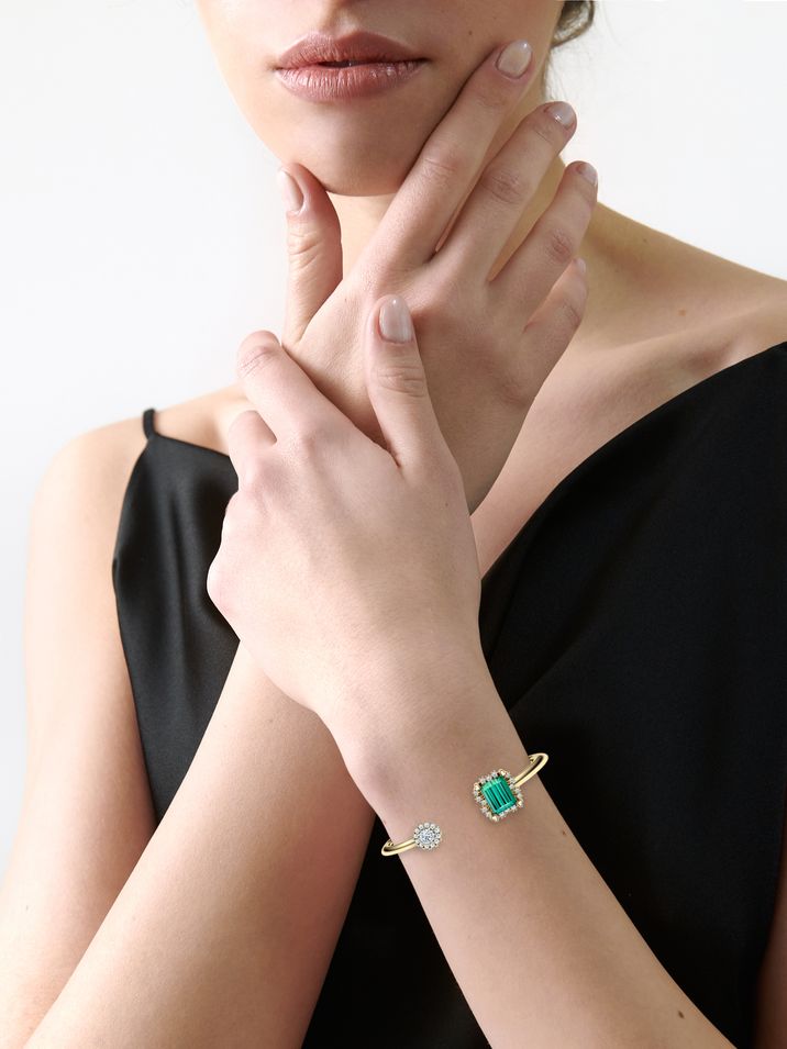 Tourmaline, diamond SI1/E