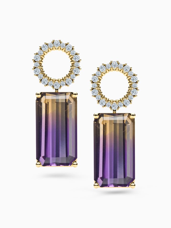 Ametríny, diamanty SI1/E