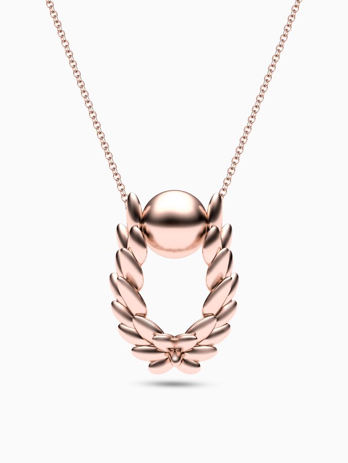 Laurel Leaf necklace
 004
