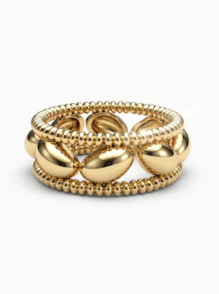 Originálny prsteň zo žltého zlata zdobený motívom vavrínového listu KORBIČKA