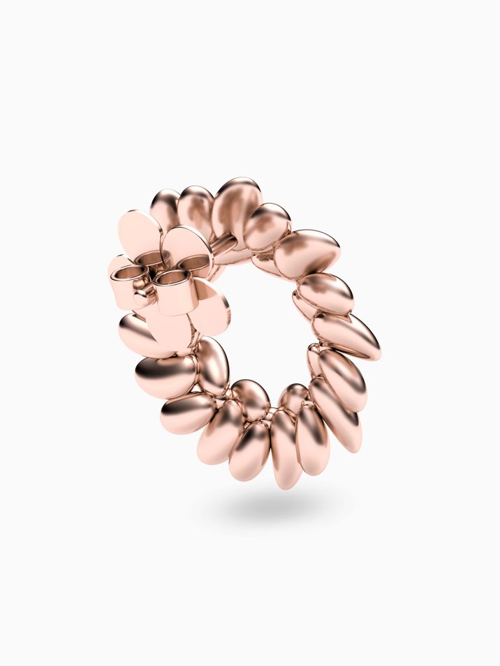 Náušnice červené zlato KORBIČKA