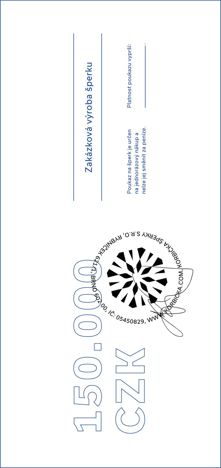 Dárkový poukaz - 150 000 Kč
