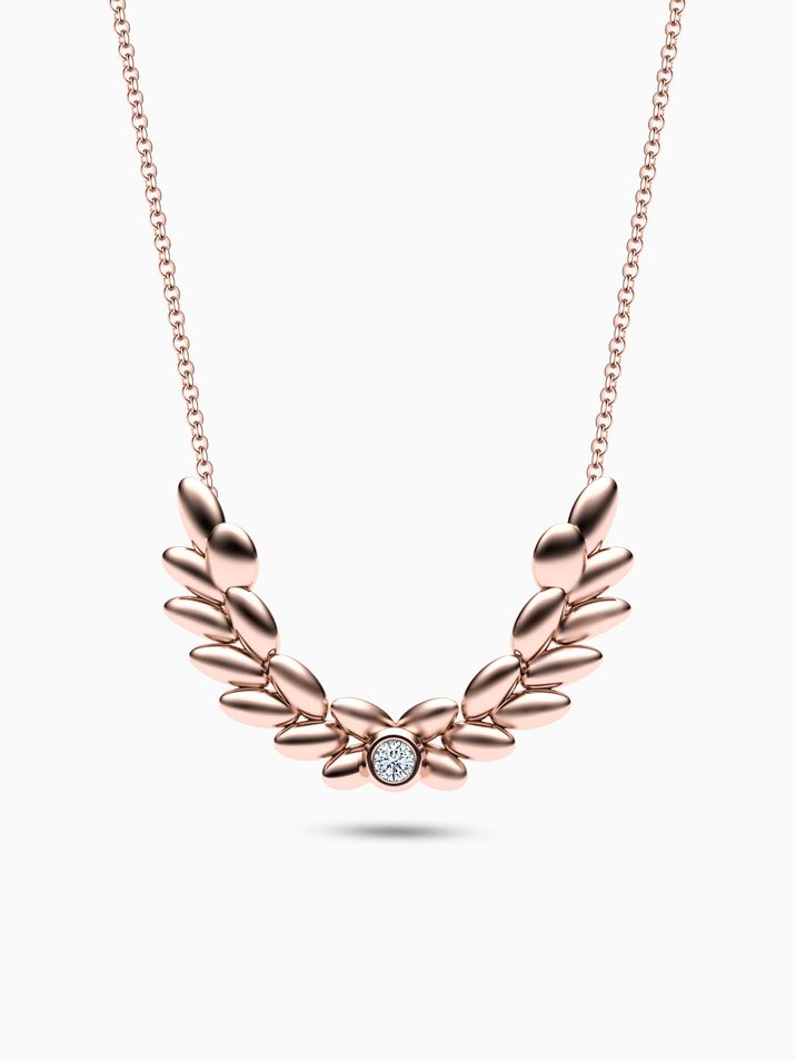Laurel Leaf necklace
 003