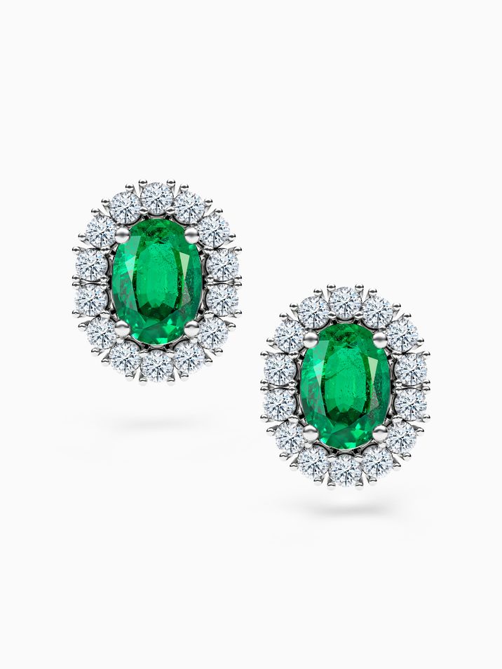 Emerald, diamond SI1/E