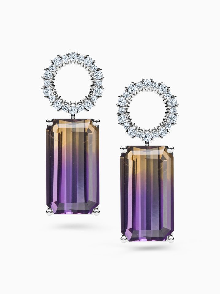 Ametríny, diamanty SI1/E