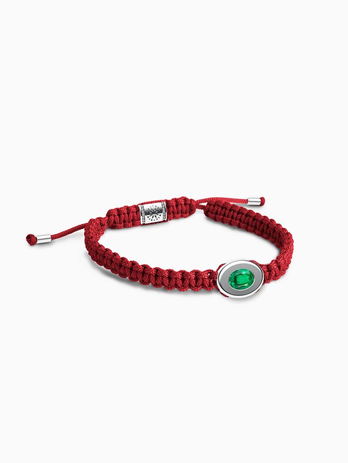 Smaragd, látka červená