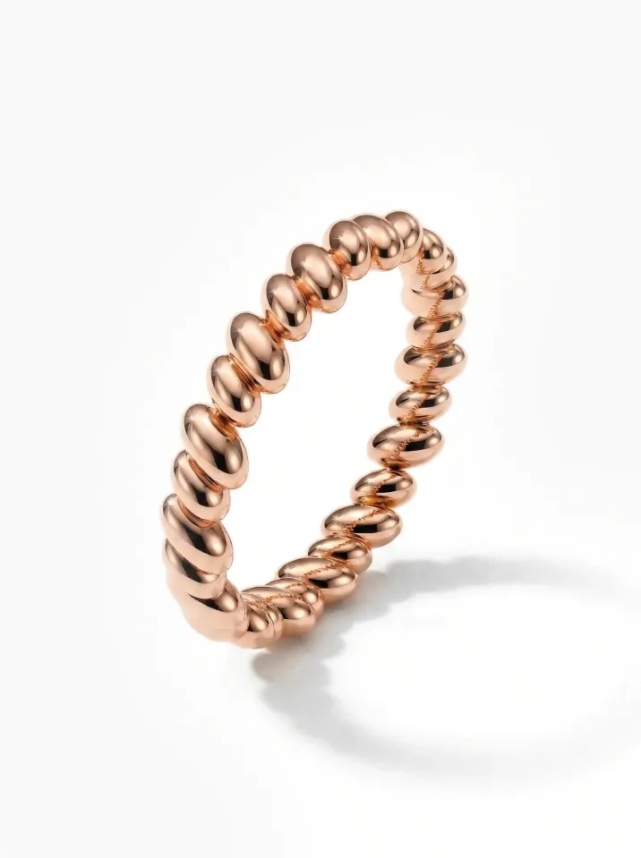 Prsten červené zlato z kolekce Vavříny KORBIČKA