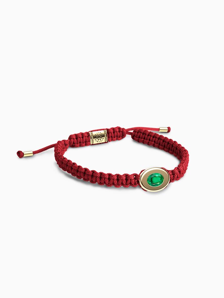 Smaragd, látka červená