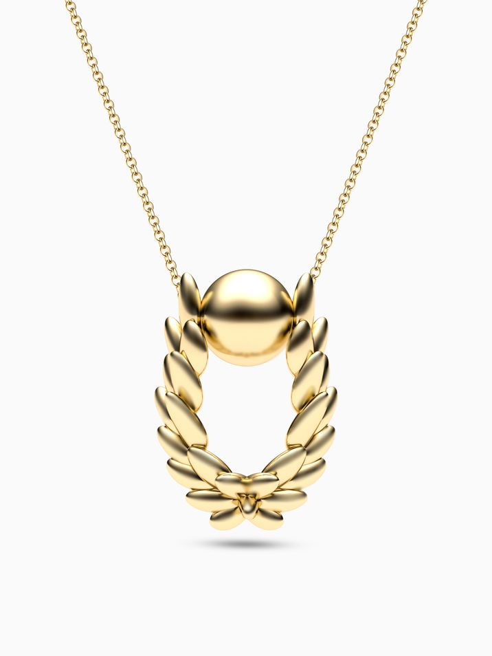 Laurel Leaf necklace
 004