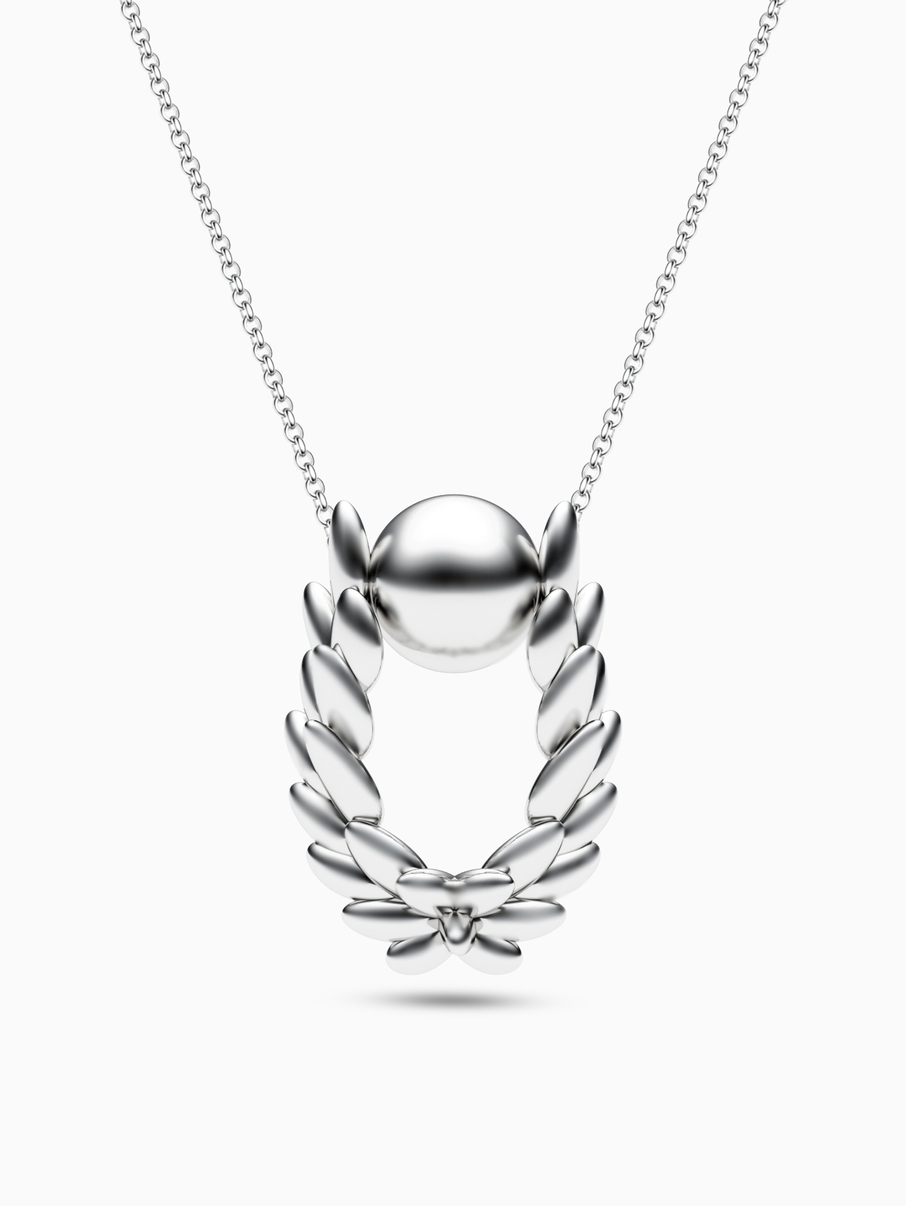 Laurel Leaf necklace
 004