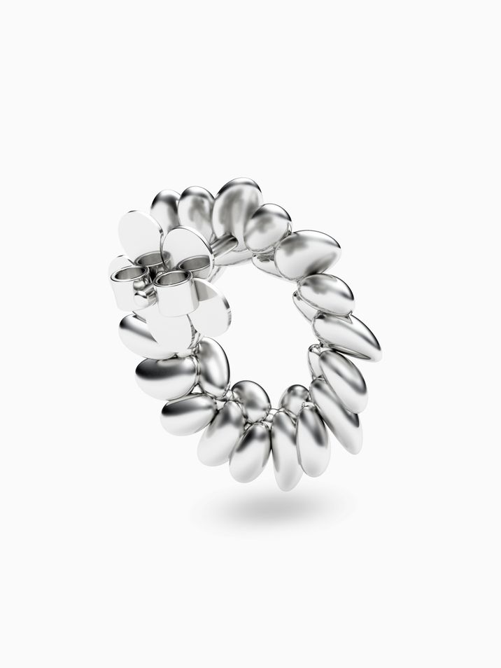 Náušnice bílé zlato KORBIČKA