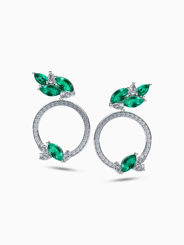 Emerald - earrings 006