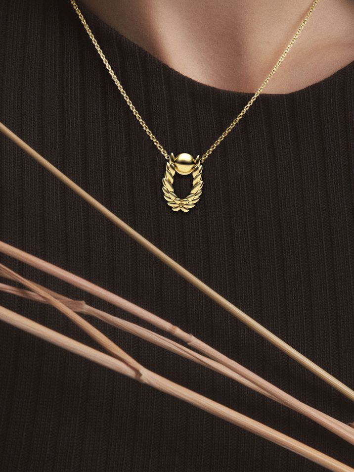 Laurel Leaf necklace
 004