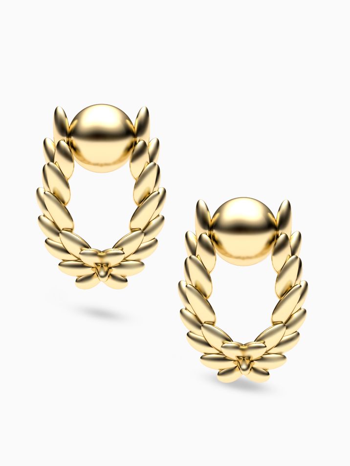 Laurel Leaf earrings
 008