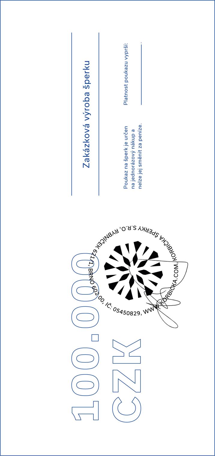 Dárkový poukaz - 100 000 Kč