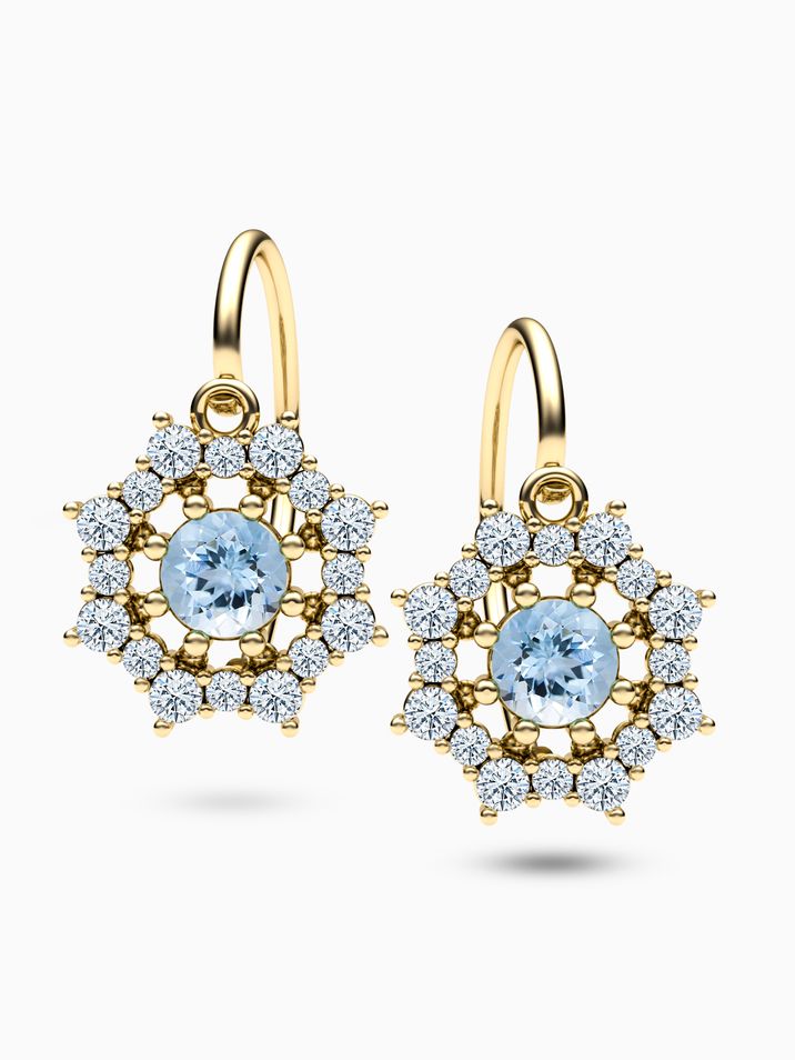 Akvamaríny, diamanty SI1/E